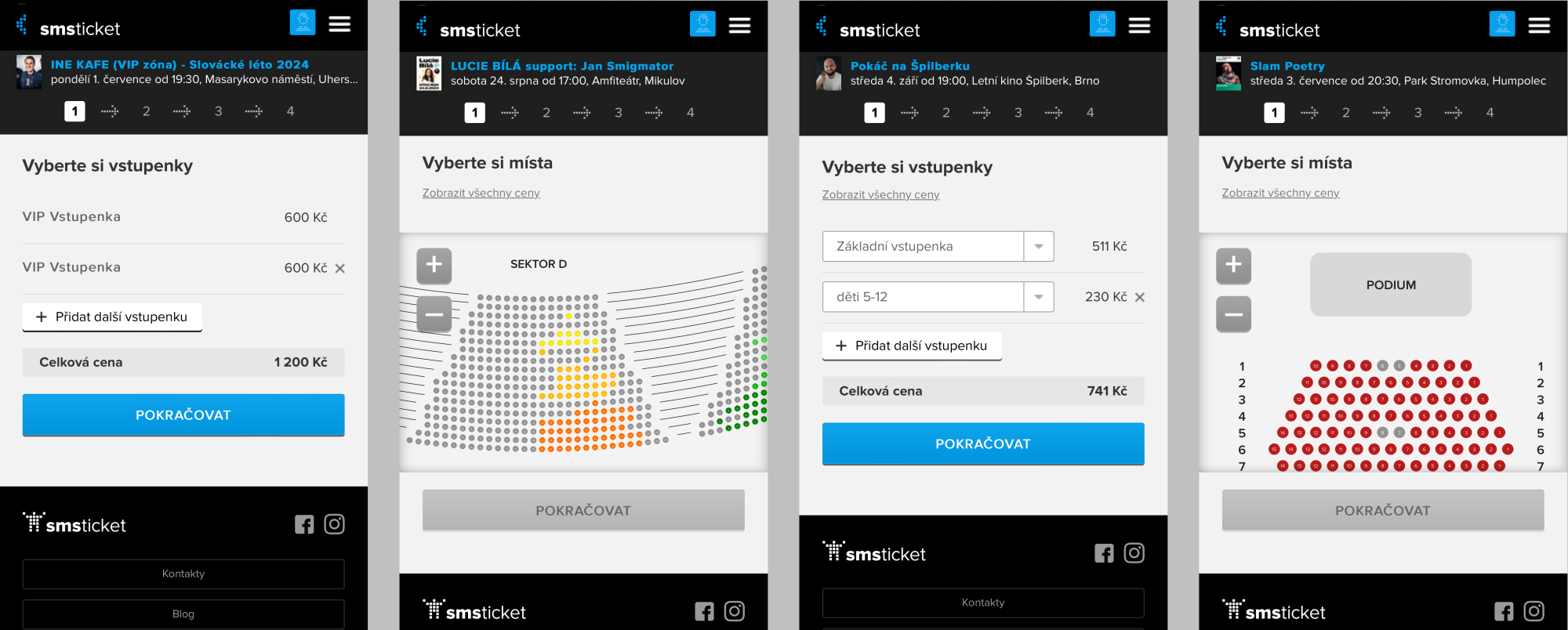 Jednoduchý nákupní proces na mobilu