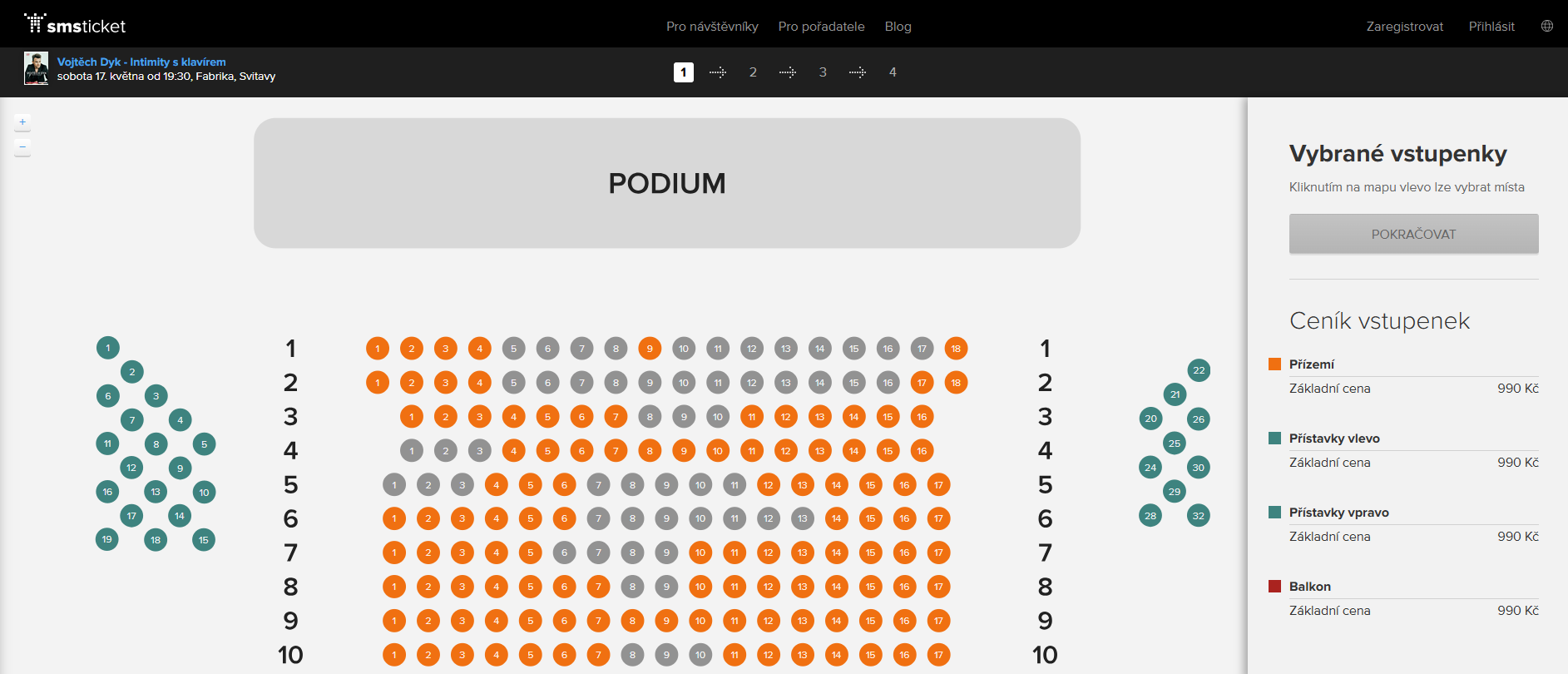 Prodejní iframe smsticket