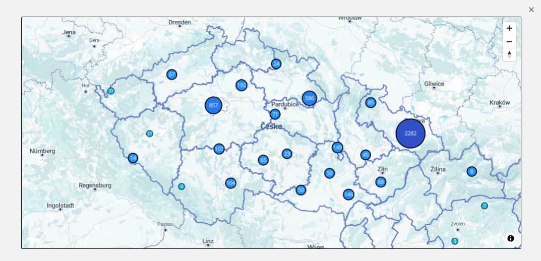 AXIMA analytics mapa