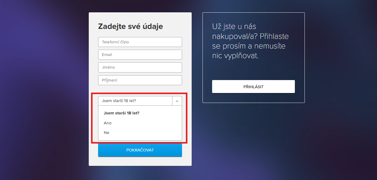 prodejní formulář 3