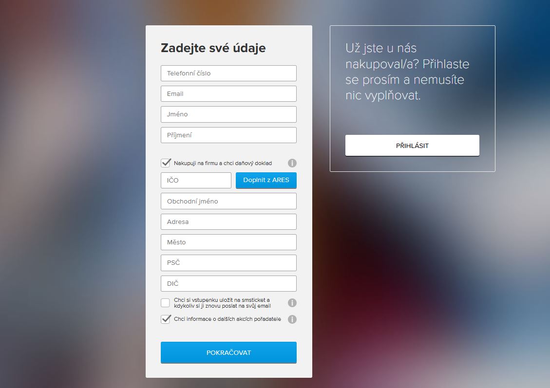 Nákupní formulář